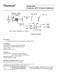 Thumbnail of document Data Sheet - 4160 BNC (F) Bulkhead